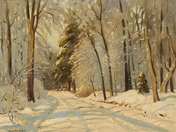 Snow Covered Lane par Frank Shirley Panabaker