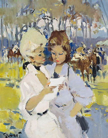 Ladies at the Races by Pierre Grisot