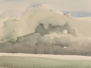 Clouded Mountains, Harrison Lake by Toni (Norman) Onley