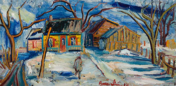 Farmhouse in Winter by Samuel Borenstein