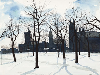 Winter Landscape, Hart House par Albert Jacques Franck