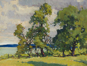 Water Soaked Elms, Rice Lake par John William (J.W.) Beatty