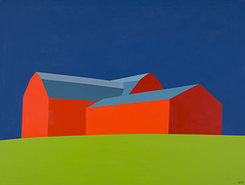 Red Barns by Charles Pachter