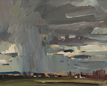 Sky Study - Near St. Cyril - P.Q. Eastern Townships by Lorne Holland Bouchard