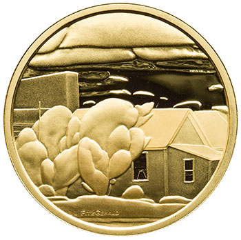 Elizabeth II Gold Proof 200 Dollars 2003, “Houses – Lionel Lemoine Fitzgerald” by  Canada