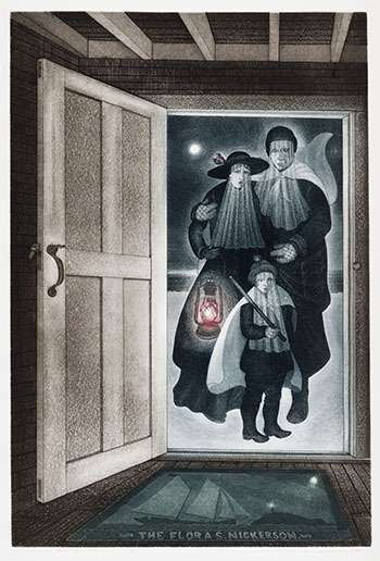 Mummer Family at the Door by David Lloyd Blackwood