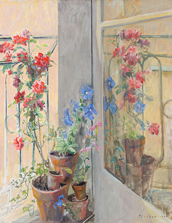 Balcony Flowers (2) by Joseph Francis (Joe) Plaskett