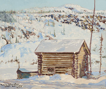 Early Buildings at Eldorado, Great Bear Lake N.W.T. par Frank Hans (Franz) Johnston