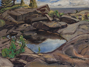 The Rock Pool, Georgian Bay by Arthur Lismer
