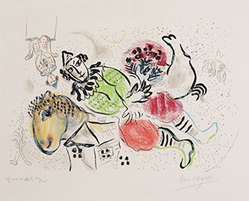 Le Cirque ambulant by Marc Chagall