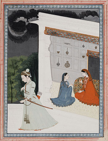 Kangra School, 18th Century, The Dejected Lover par Indian Art