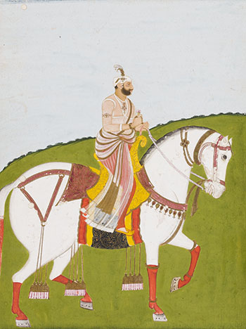 Sikh School, 19th Century, Prince on Horseback par Indian Art