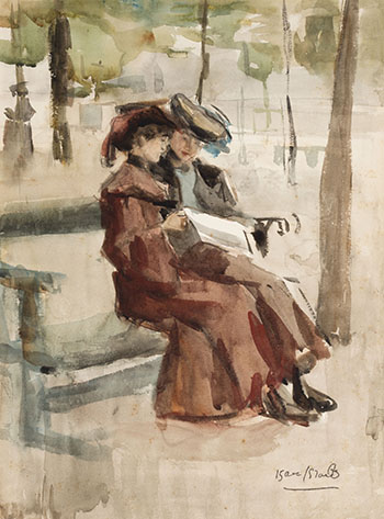 A Conversation in the Park by Isaac Lazarus Israëls