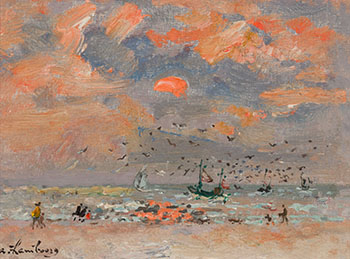 En septembre, à marée haute, Trouville par André Hambourg