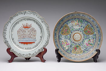 Two Chinese Export Famille Rose Dishes, 18th/19th Century by  Chinese Art