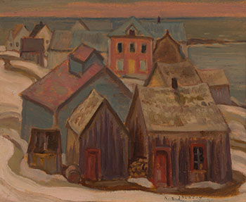 Village in Winter par Alexander Young (A.Y.) Jackson