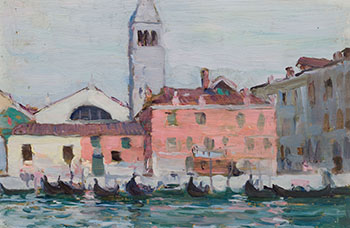 Traghetto, Venise par Clarence Alphonse Gagnon