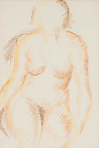 Nude in Yellow & Brown by Lionel Lemoine FitzGerald