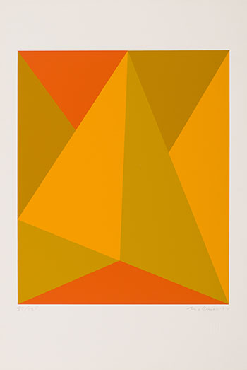 Triangulaire ocre by Guido Molinari