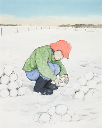 Young Canadian Soldier par William Kurelek