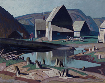 Frosty Morning by Alfred Joseph (A.J.) Casson