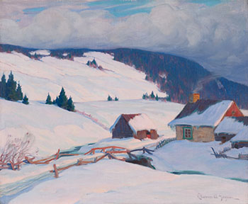 Scène d’hiver par Clarence Alphonse Gagnon