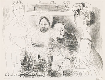 Portrait de Famille, Homme aux Bras croisés (BL 1029 M.383) by Pablo Picasso