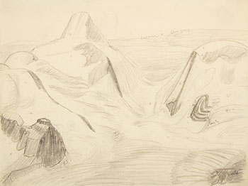 Rocky Mountain Drawing by Lawren Stewart Harris