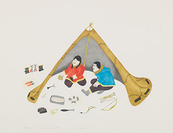 Living in a Tent by Elsie Anaginak Klengenberg