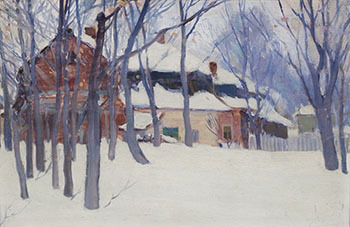 Village of Baie St. Paul by Clarence Alphonse Gagnon