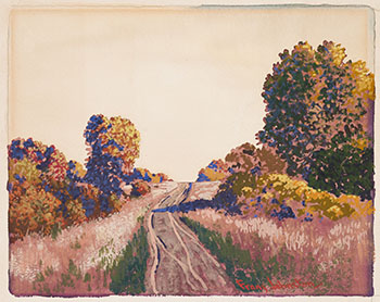 October Road par Frank Hans (Franz) Johnston