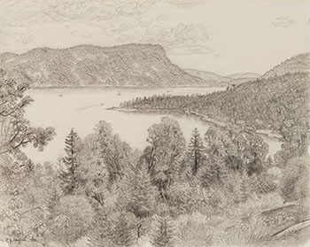 Above Maple Bay by Edward John (E.J.) Hughes