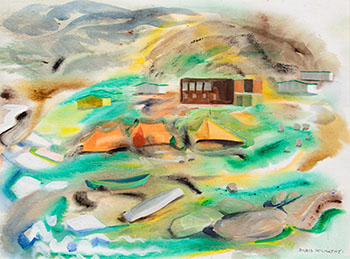 Pangnirtung Hotel & Tents by Doris Jean McCarthy