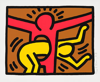 Untitled (Plate 3 from Pop Shop IV) by Keith Haring