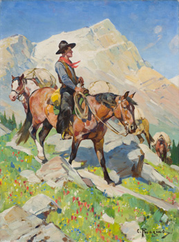 Pack Horses Returning by Carl Clemens Moritz Rungius