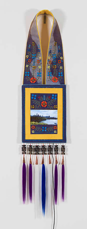 Bandolier for Gichi-ziibi (Big River), Ottawa River par Barry Ace