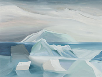 Floating Ice, Baffin Bay by Toni (Norman) Onley