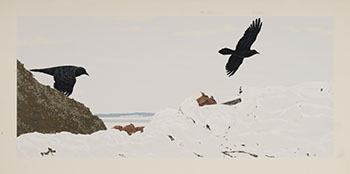 Ravens at the Dump by Alexander Colville