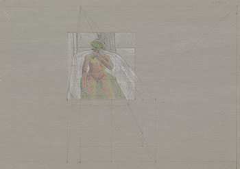 Study for Woman in Bathtub (AC00997) by Alexander Colville