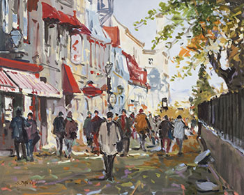 Québec, Rue St. Anne by Serge Brunoni
