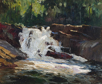 Waterfall, Little Cache River by Maurice Galbraith Cullen