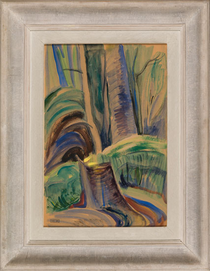 Stump in Forest par Emily Carr