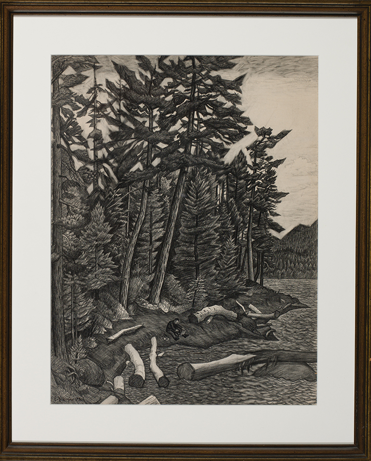 Trees on Gabriola Island by Edward John (E.J.) Hughes