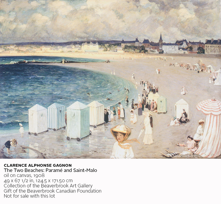 The Beach at Saint-Malo by Clarence Alphonse Gagnon