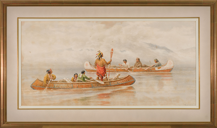 Meeting of Canoes par Frederick Arthur Verner