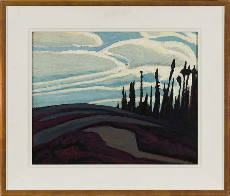 Near Lake Superior—Rock, Spruce and Clouds par Lawren Stewart Harris