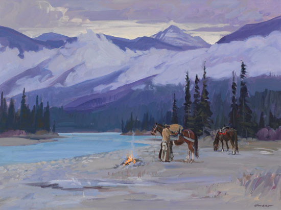 Packing up Near Golden by Peter Ewart