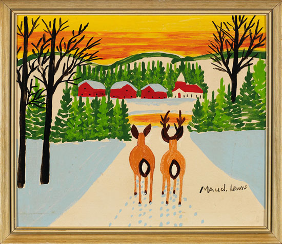 Deer par Maud Lewis