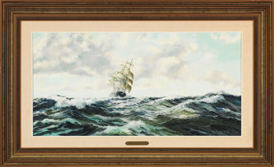 Ship in Stormy Seas by Robert McVittie