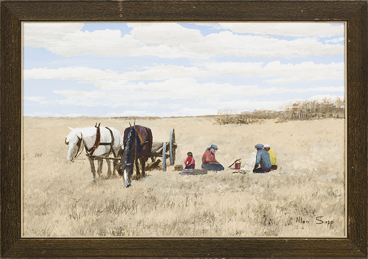 Stopping on Their Way to Little Pine Reserve by Allen Sapp